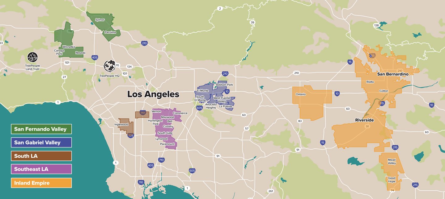 Current Project Areas Map