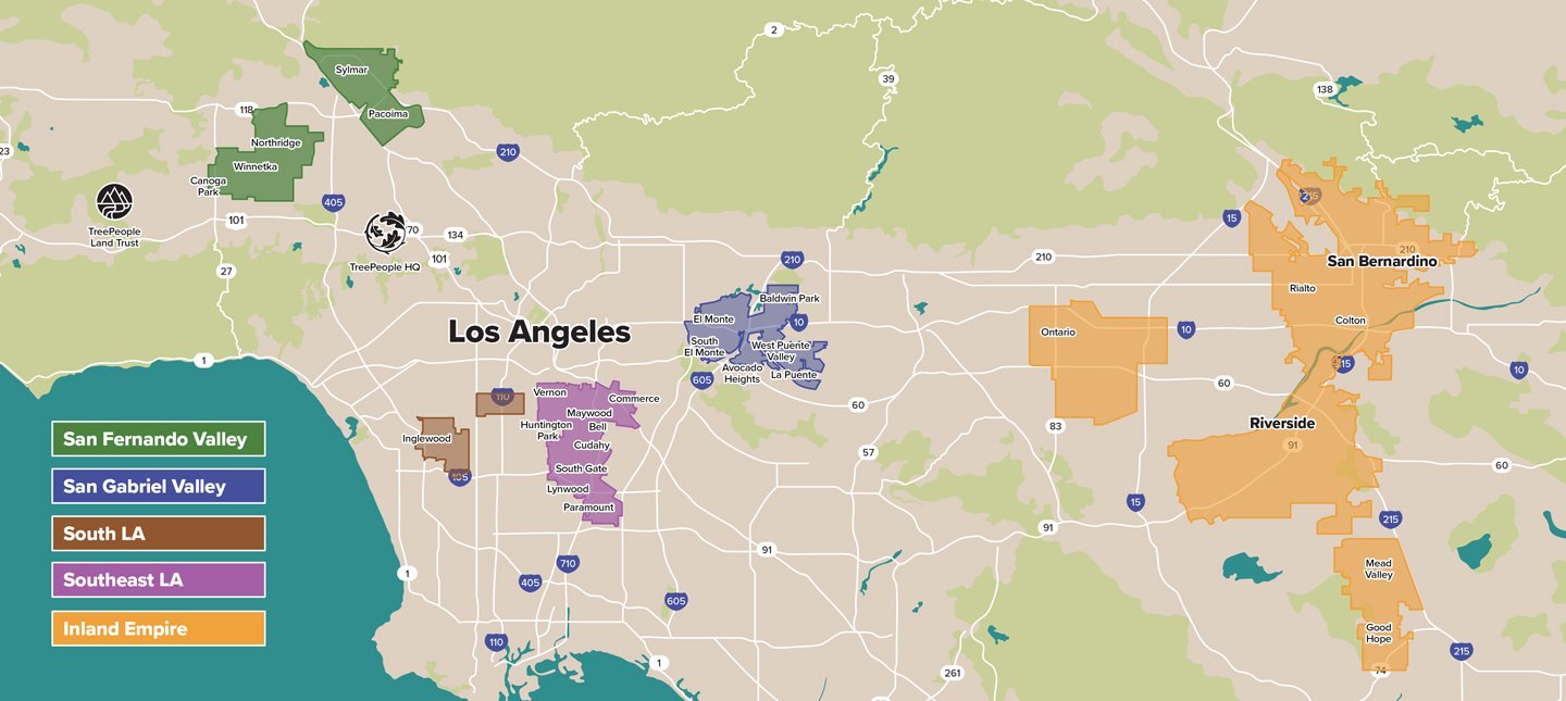 Current Project Areas Map